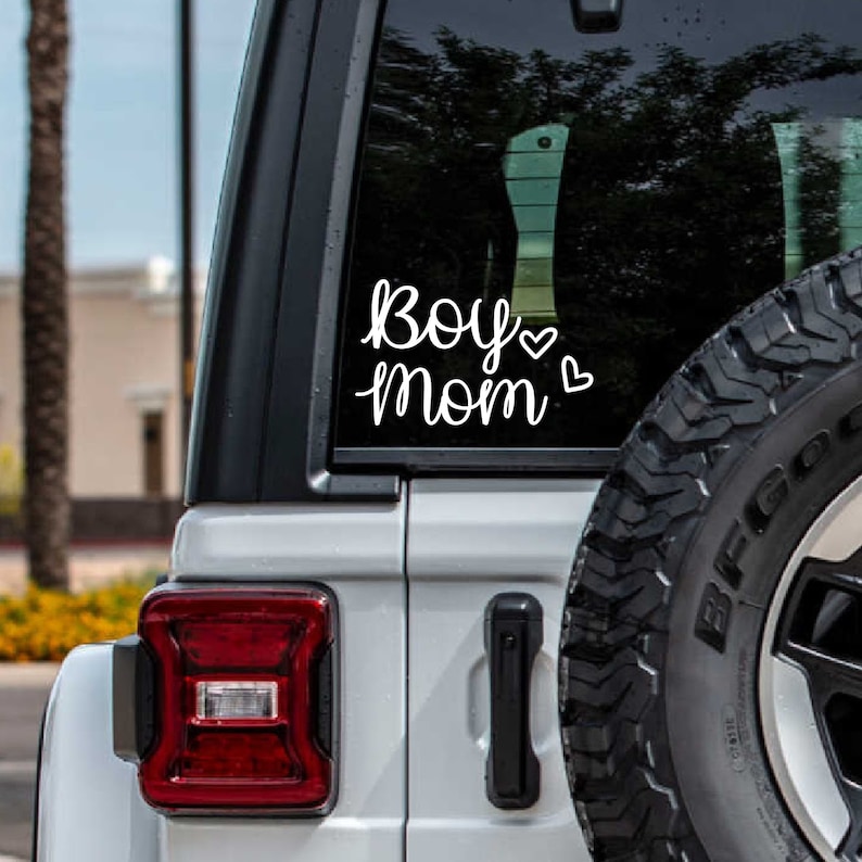 Boy Mom Car Decal Boy Mom Sticker Gift for Mom Mom Decal Etsy