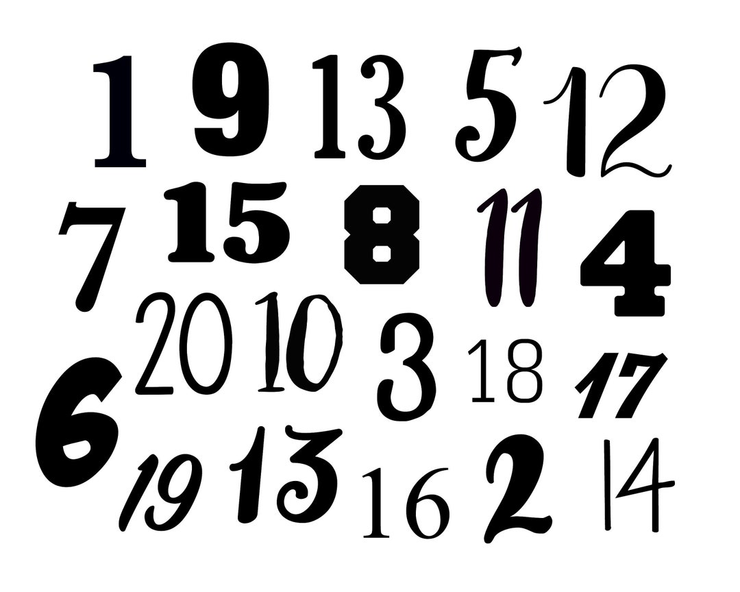 Number Decal, Number Stickers for Door, Any Number Decal, Mailbox