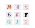 Vinyl Letter Decal, Single Letter Monogram Decal, Initial Decal, Single Letter Sticker, One Initial Decal, One Initial Monogram