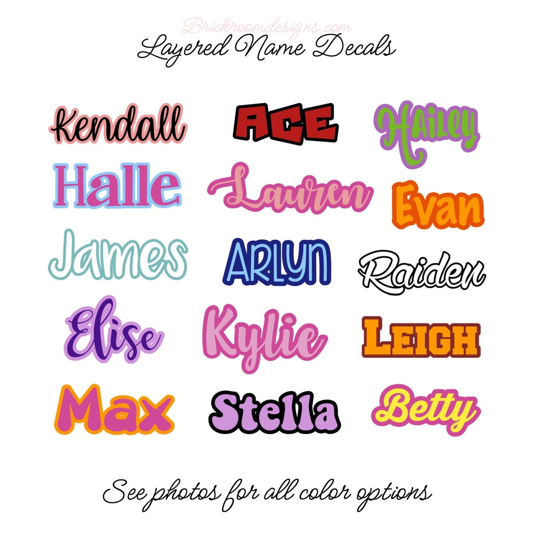 Vinyl Name Decal for Water Bottle, Laptop, Tumbler Cup and More ...