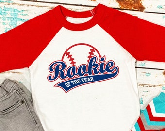 Rookie of the year 1st birthday shirt, Gift for 1 year old, First Birthday Outfit, Boys Rookie Birthday Outfit