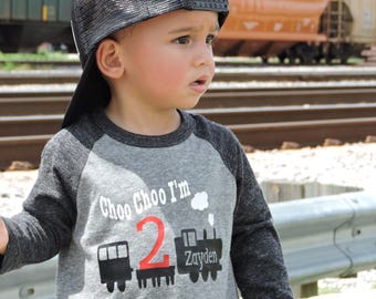 Choo Choo I'm 2 birthday shirt, I'm Two Shirt