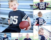 5th Birthday Football shirt, football party, sports birthday shirt, youth football jersey, toddler football jersey, 5th birthday shirt