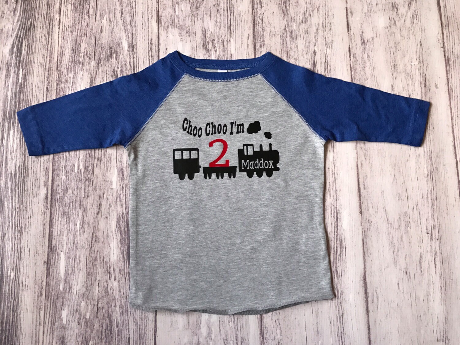 Choo Choo I'm 2 verjaardag treinshirt
