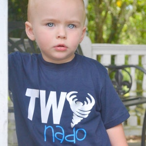 Twonado 2nd Birthday Shirt – Funny Toddler Birthday Tee – Two Year Old Tornado Shirt – Boy or Girl Age 2 Party Outfit