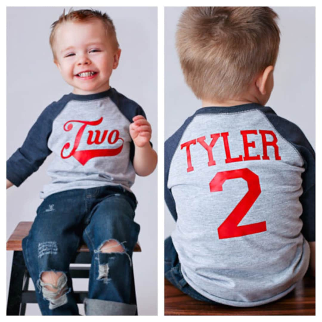 2nd Birthday Baseball Shirt - Etsy