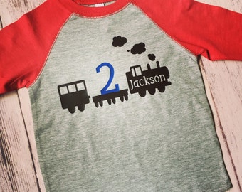 Train 2nd birthday shirt