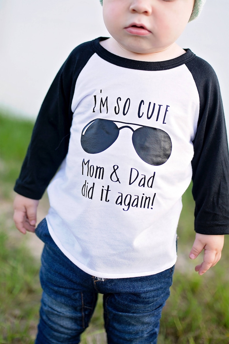 I'm so cute mom & dad did it again, Promoted To Big Brother shirt, Gift for Big Brother, Big Brother Announcement image 9