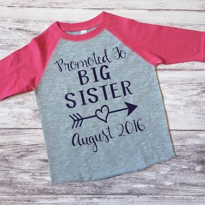 Promoted to Big Sister Shirt, Pregnancy Announcement Shirt, Big Sister ...
