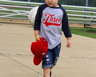 3rd Birthday Baseball Shirt: Personalized Three Year Old Outfit