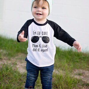 I'm so cute mom & dad did it again, Promoted To Big Brother shirt, Gift for Big Brother, Big Brother Announcement image 4