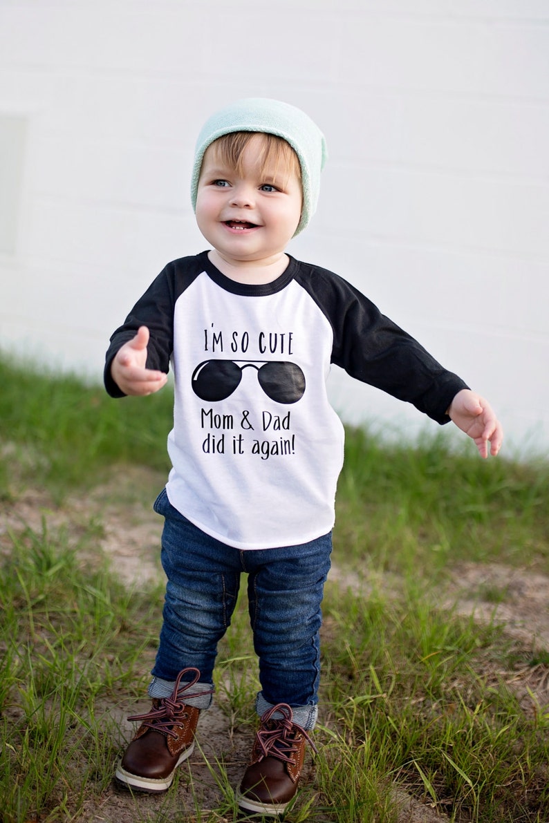 I'm so cute mom & dad did it again, Promoted To Big Brother shirt, Gift for Big Brother, Big Brother Announcement image 4