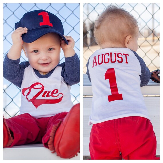 1st birthday baseball shirt