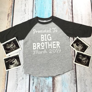 Promoted To Big Brother 2019 T-Shirt Pregnancy Announcement Promoted To Big Brother 2019 T-Shirt Pregnancy Announcement