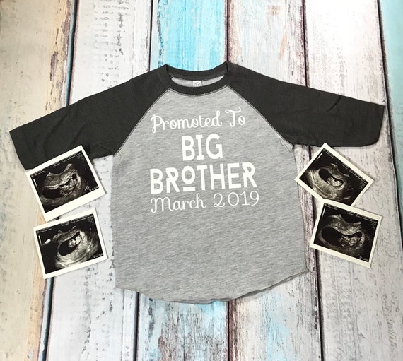 Promoted To Big Brother 2019 T-Shirt Pregnancy Announcement Promoted To Big Brother 2019 T-Shirt Pregnancy Announcement