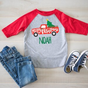 Personalized Christmas Truck Shirt