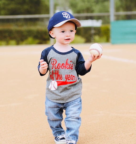Rookie of the Year Shirt 1st Birthday Baseball Shirt Gift for 1