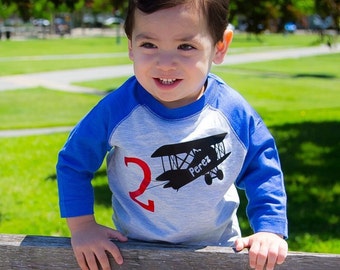 2nd Birthday Airplane shirt