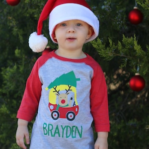 Personalized Christmas Shirt, Gift for Boys, Toddler Christmas Tee