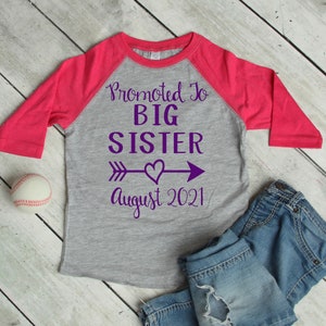 promoted to big sister shirt