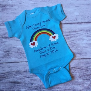 Rainbow baby pregnancy announcement shirt