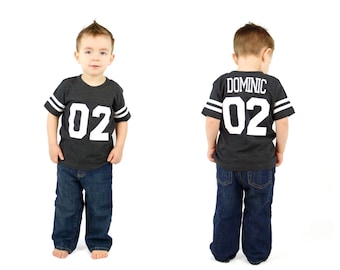 2nd Birthday Football Birthday shirt, Football Jersey Shirt, Gifts for Boys, Custom Football Tee