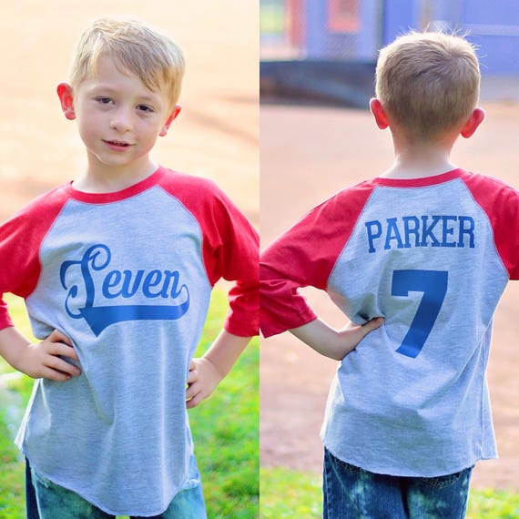 7th Birthday Boy Baseball Player Shirt Boy Kids Toodler 7th Birthday Boy Baseball Player Shirt Boy Kids Toodler