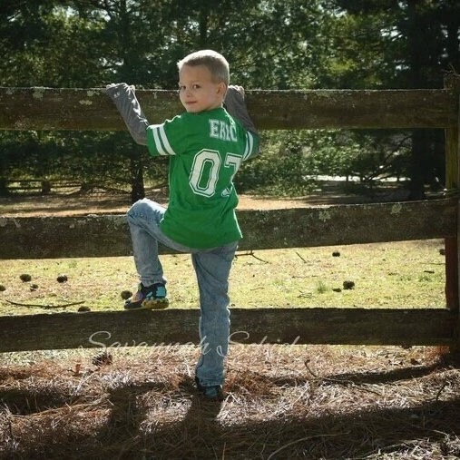 5th Birthday Football Shirt | Five Year Old Birthday Jersey Tee | Touchdown Sports Theme Party Outfit | Football Boy T-Shirt