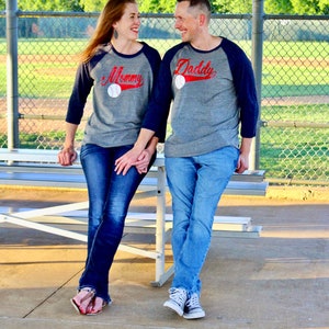 Mom & Dad Baseball Birthday Shirts - Etsy