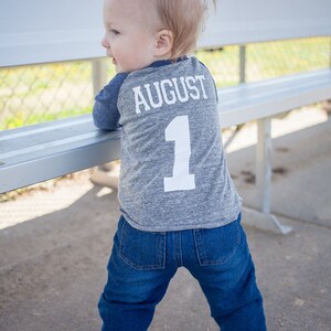 1st Baseball birthday shirt image 3