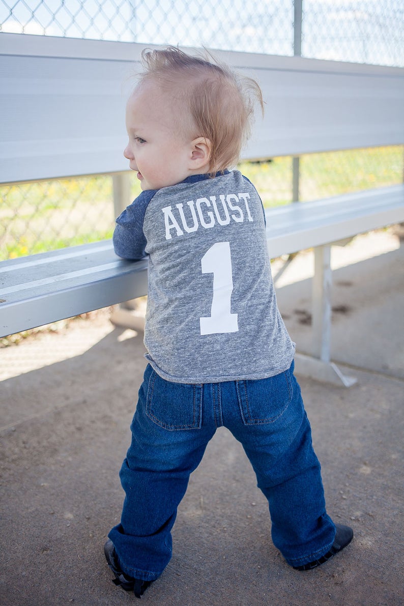 1st Baseball birthday shirt image 3