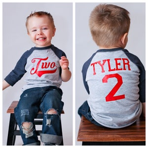 2nd birthday Baseball shirt