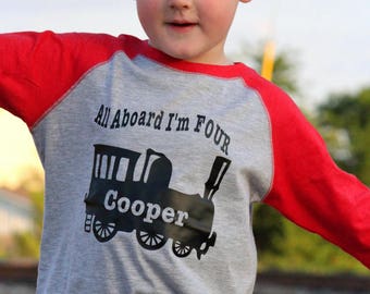 All Aboard I'm Four Shirt