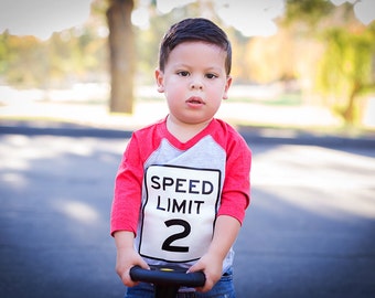 2nd Birthday Speed Limit shirt, Transportation Party Shirt, Two Fast Birthday, Car Theme Shirt