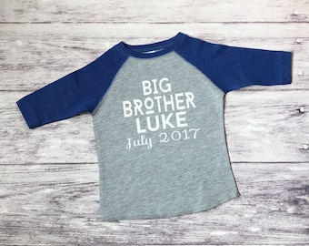 Personalized big brother shirt