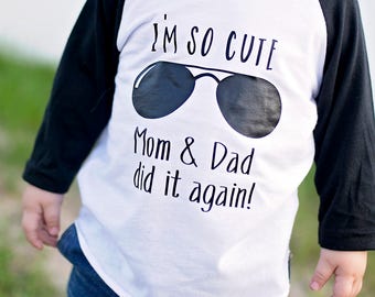 I'm so cute mom & dad did it again, Promoted To Big Brother shirt, Gift for Big Brother