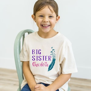 Retro Big Sis Shirt: Trendy 2nd Child Announcement Tee