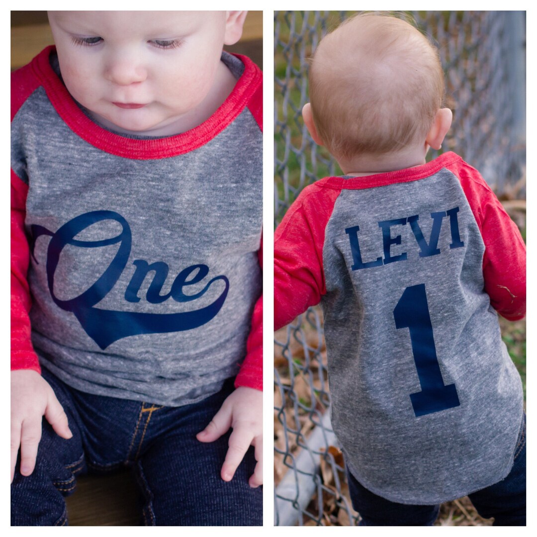 1st Birthday Baseball Shirt - Etsy