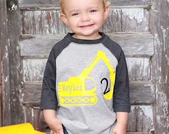 2nd Birthday Construction shirt