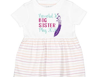 Big Sister Dress - Baby Announcement - Pregnancy Announcement - New Sister Shirt - Sister Dress - Gift for Big Sister To Be