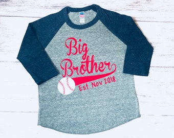 Baseball big brother shirt