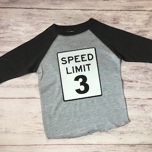 3rd Birthday Speed Limit shirt