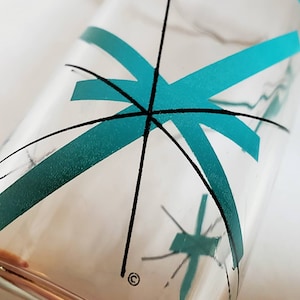 Vintage Salem Northstar Glass, Turquoise, Mid-century