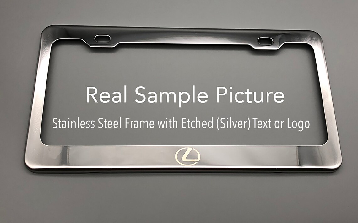 Personalize License Plate Frame Laser Engraved on High Quality Etsy