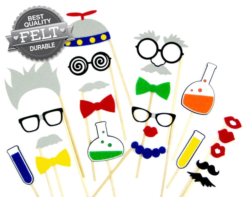 Science Party Birthday Photo Booth Props Etsy Science Party Birthday Photo Booth Props Etsy