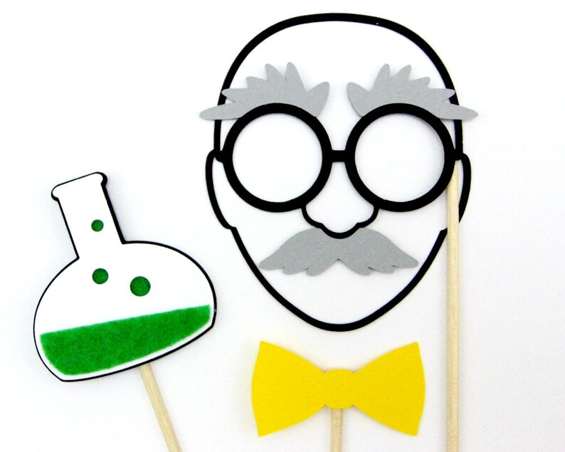 Science Party Birthday Photo Booth Props | Etsy