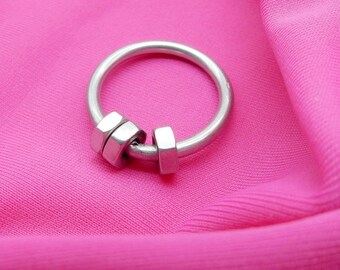 steel ring, precious handmade ring, original ring, steel screws, eternal ring, original ring gift