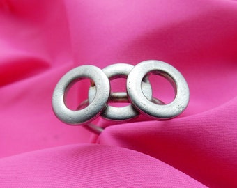 steel ring steel precious ring handmade original ring steel screws eternal ring gift original ring