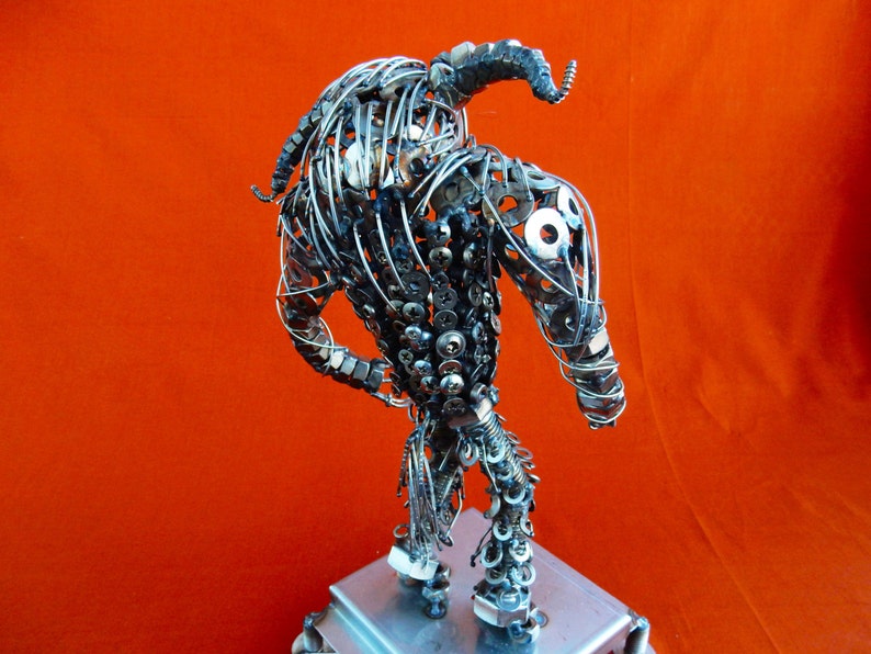 Monster Caos Metal Sculpture Horror Mythology Devil Horrendous Etsy