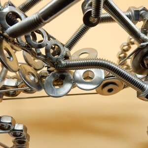 vélo de montagne 4 roues Sculpture en métal,vélo cross 4 roues,vélo sculpture 4 roues,VTT,cadeau cycliste,cadeau vélo image 9
